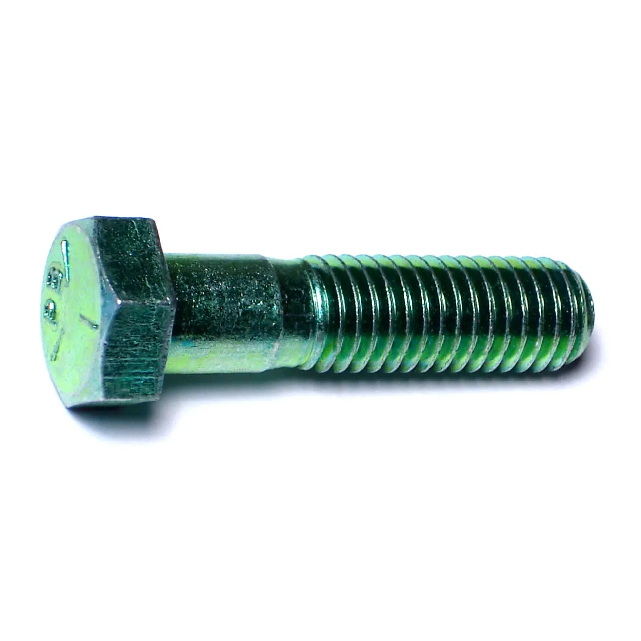 1/2"-13 x 2" Green Rinsed Zinc Grade 5 Hex Cap Screws (73 pcs.)