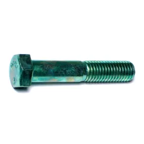 1/2"-13 x 8" Green Rinsed Zinc Grade 5 Hex Cap Screws (22 pcs.)