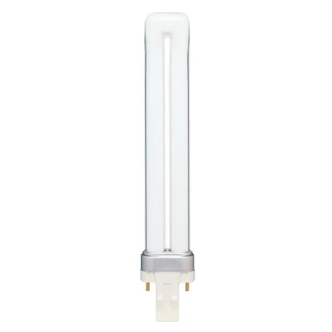 13 Watt Twin Tube CFL Warm White GX23 Base, Card