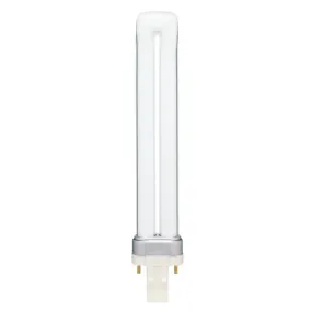 13 Watt Twin Tube CFL Warm White GX23 Base, Card