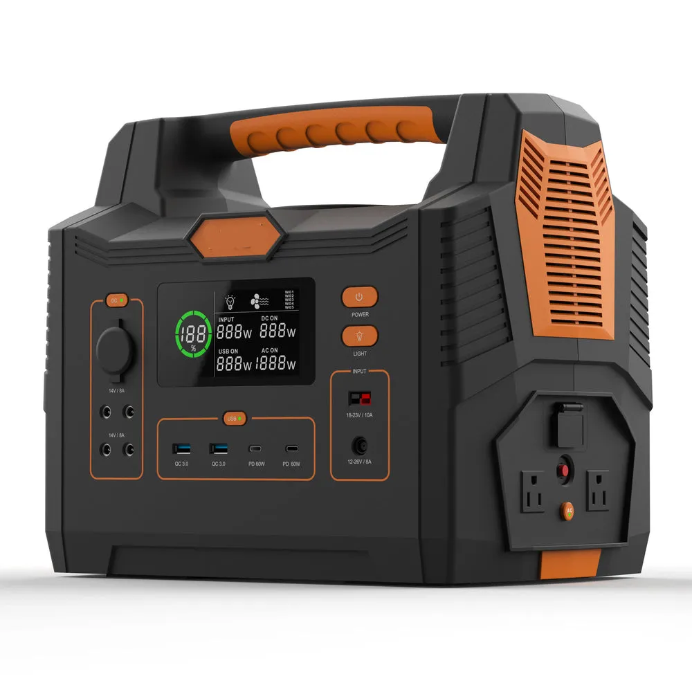 1500W Portable Power Station - Rechargeable Battery Generator - Stealth Angel Survival