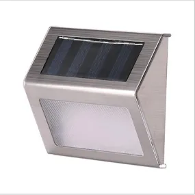 1pcs cool white 3Led Solar Lamp With Smart Lighting Sensor Rain-proof fence light AZ13658