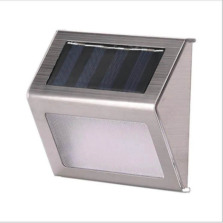 1pcs cool white 3Led Solar Lamp With Smart Lighting Sensor Rain-proof fence light AZ13658