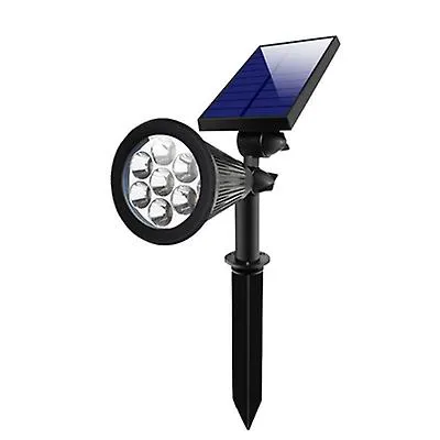 2 pcs white light 7 LED Solar Outdoor Waterproof Lawn Light, Colorful Spotlight AZ22999