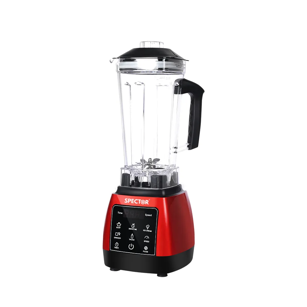 2L Commercial Blender Mixer Food Processor Kitchen Juicer Smoothie Ice Crush Red