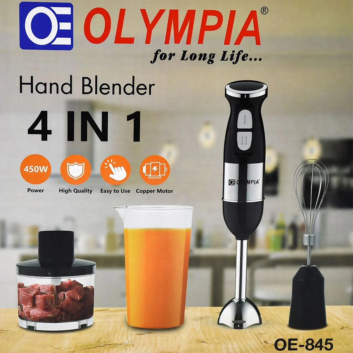 4 In 1 High-Quality Hand Blender