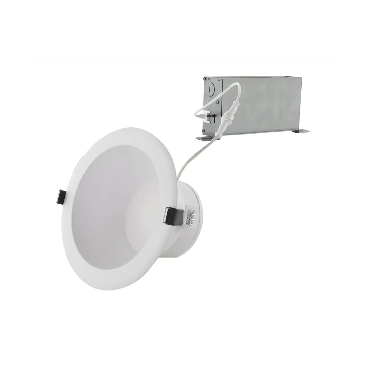 4 In. Commercial Canless LED Recessed Light, 15 Watts, 1020 Lumens, Selectable CCT, White Finish, 120-277V