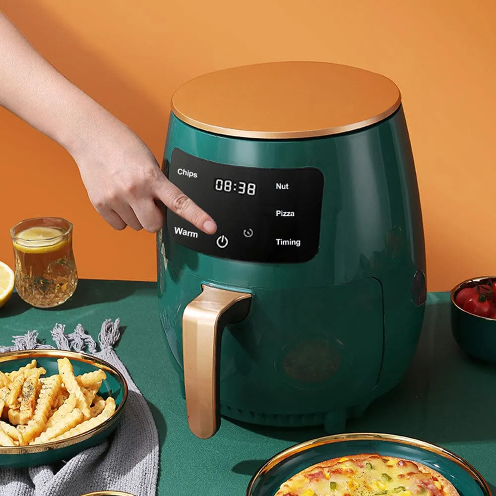 4 Litre Air Fryer with Non-stick Basket and Digital Screen Control