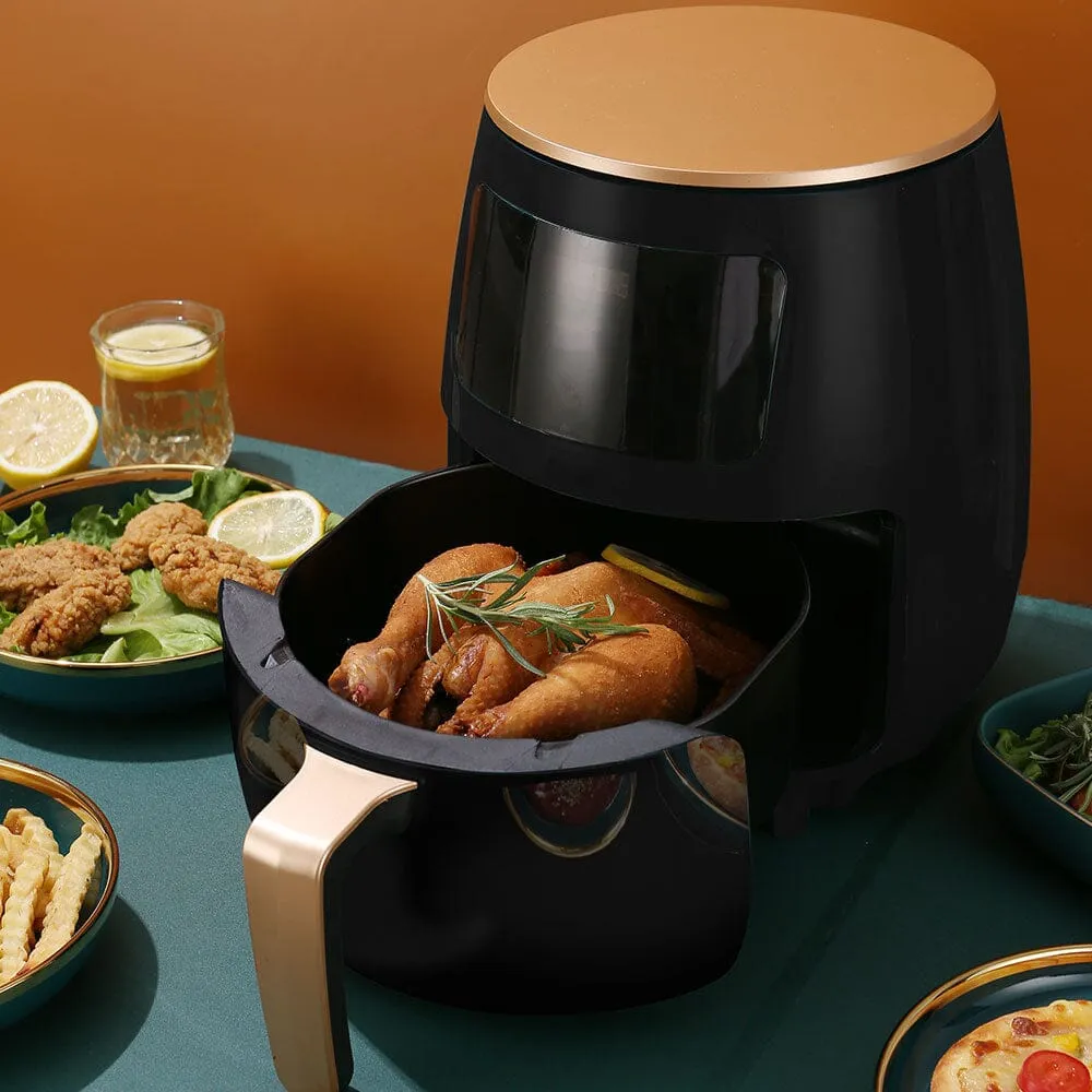 4 Litre Air Fryer with Non-stick Basket and Digital Screen Control