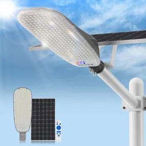 4000W Solar Street Lights Outdoor,400000LM Ultra-bright Solar Parking Lot Lights Dusk to Dawn,Heavy Duty Split Type