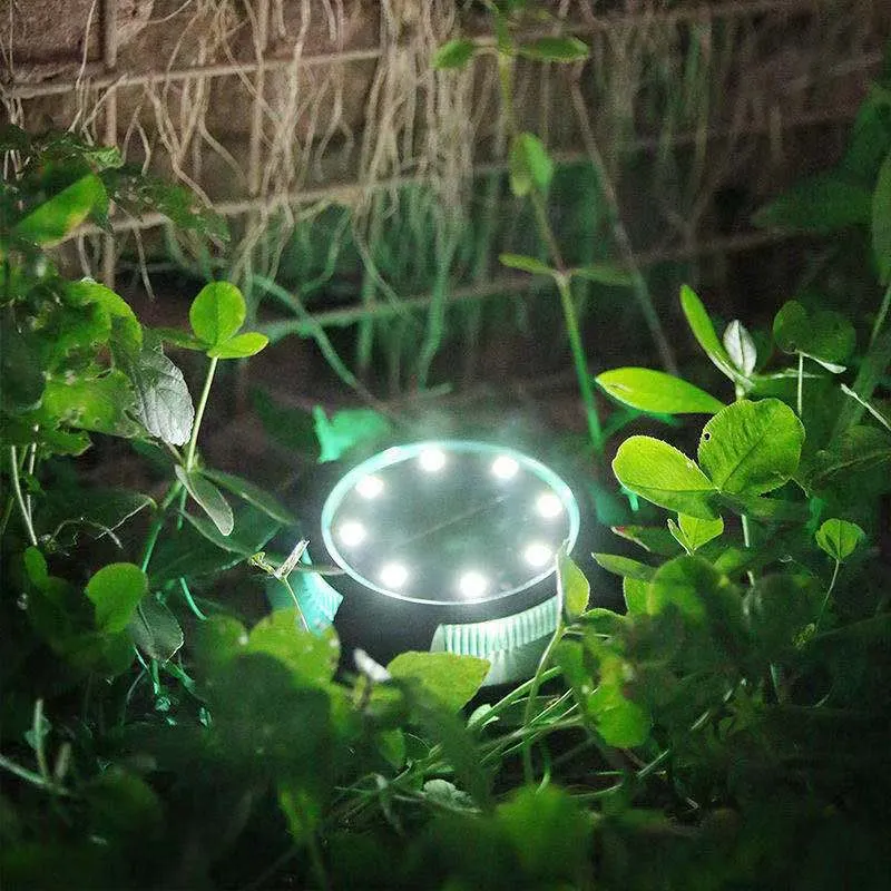 4Pcs Solar Rechargeable Garden Buried Lights Outdoor Decoration