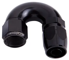 550 Series Cutter One-Piece Full Flow Swivel 180° Hose End -12AN AF556-12BLK