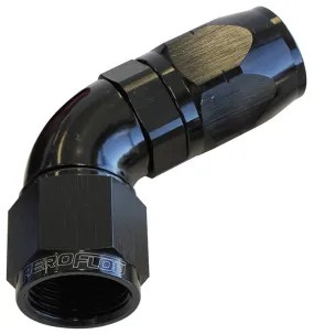 550 Series Cutter One-Piece Full Flow Swivel 60° Hose End -8AN AF558-08BLK