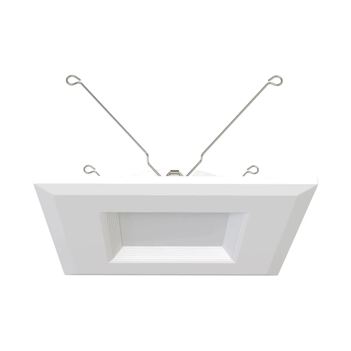 6 inch R34 Square Retrofit LED Can Light, 10 Watts, 900lm, Selectable 2700K to 5000K, Baffle Trim