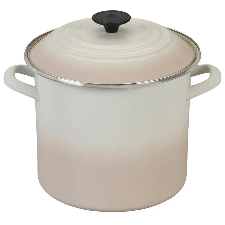 8-Quart Enamel On Steel Stockpot - Meringue