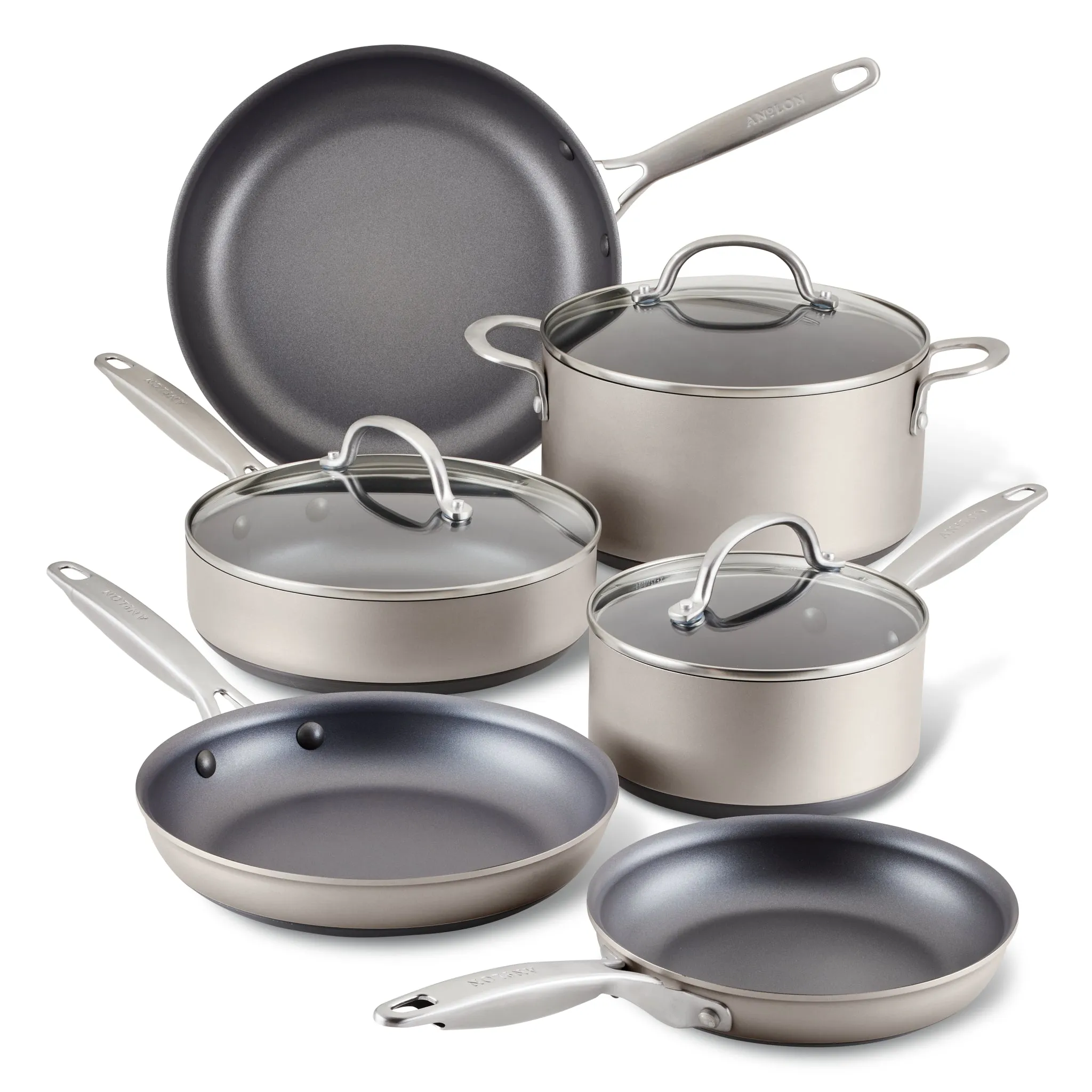 9-Piece Hard Anodized Nonstick Cookware