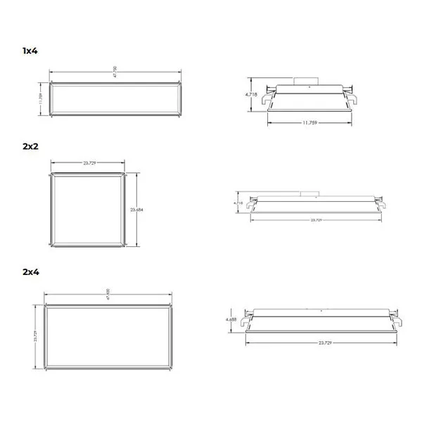 Advantage Environmental Lighting LSLR Recessed LED Sky Light