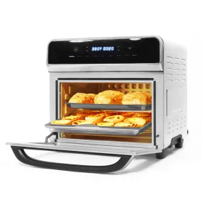 Air Fryer Toaster Oven 24QT Airfryer 10 Fuctions Touch Control, Fits 12" Pizza, 6 Slice Toast, Countertop Convection Oven