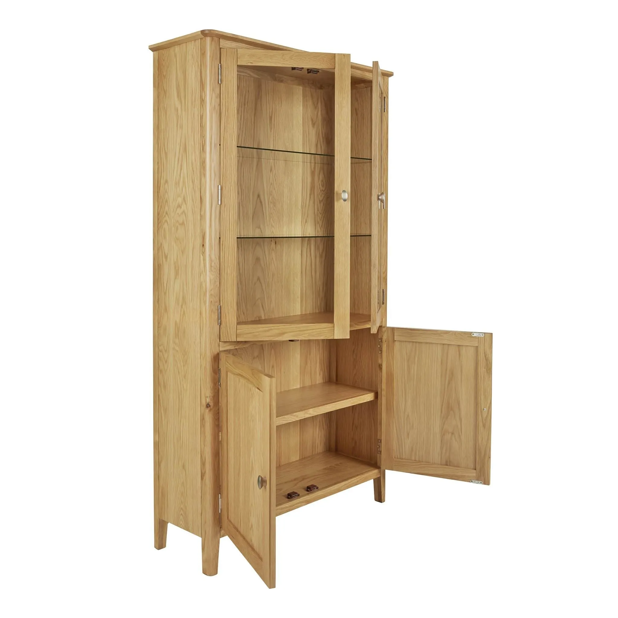 Alba Oak Display Cabinet