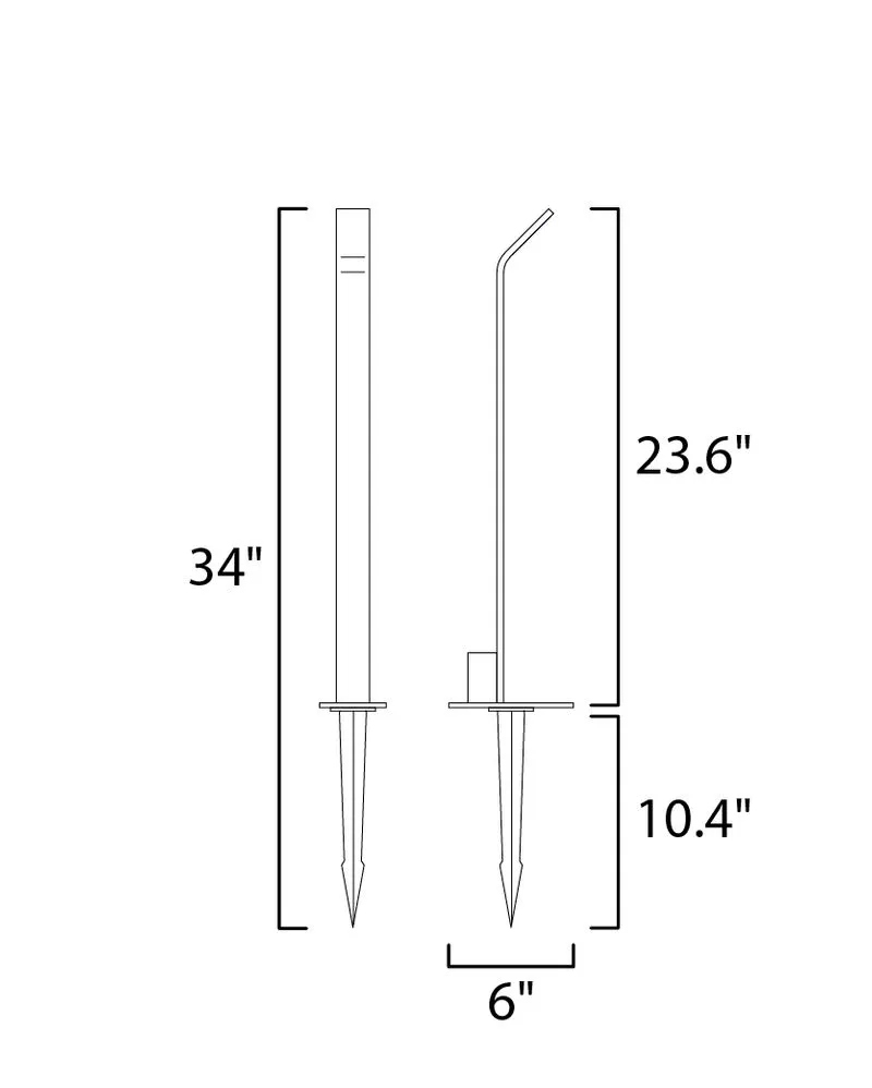 Alumilux 6" x 23.5" Pathway Outdoor Pathway Light