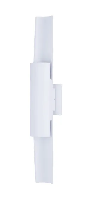 Alumilux Sconce 4.25" 2 Light Outdoor Wall Mount in White