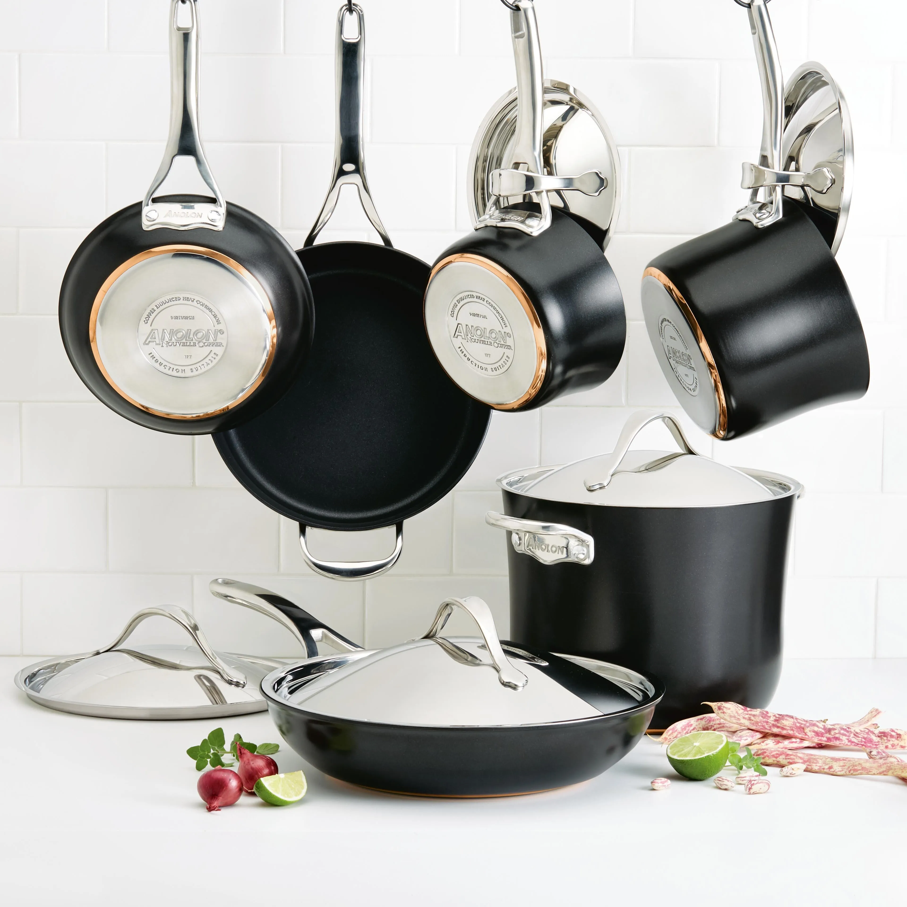 Anolon Nouvelle Copper Luxe 11-Piece Cookware Set