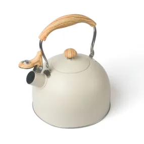 Anti-Rust Stainless Steel Whistling Tea Kettle 2.5L Cream