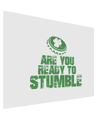 Are You Ready To Stumble Funny Matte Poster Print Landscape - Choose Size by TooLoud