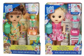 Baby Alive Magical Mixer Baby Doll: Pineapple Treat, Strawberry Shake - Pretend Play Doll (Assortment Styles)