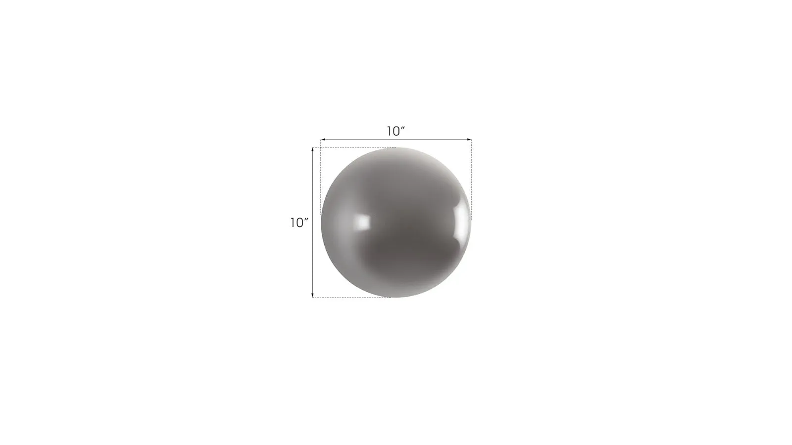 Ball on the Wall, Extra Small, Polished Aluminum Finish