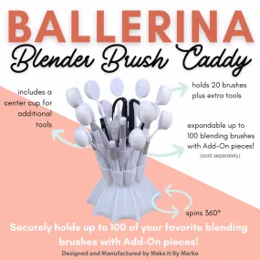 Ballerina Brush Caddy - White