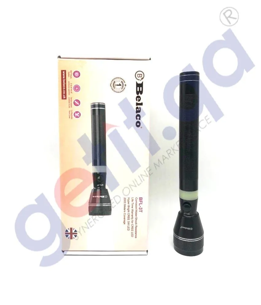 BELACO RECHARGEABLE LED FLASHLIGHT 3SC BLF-3T