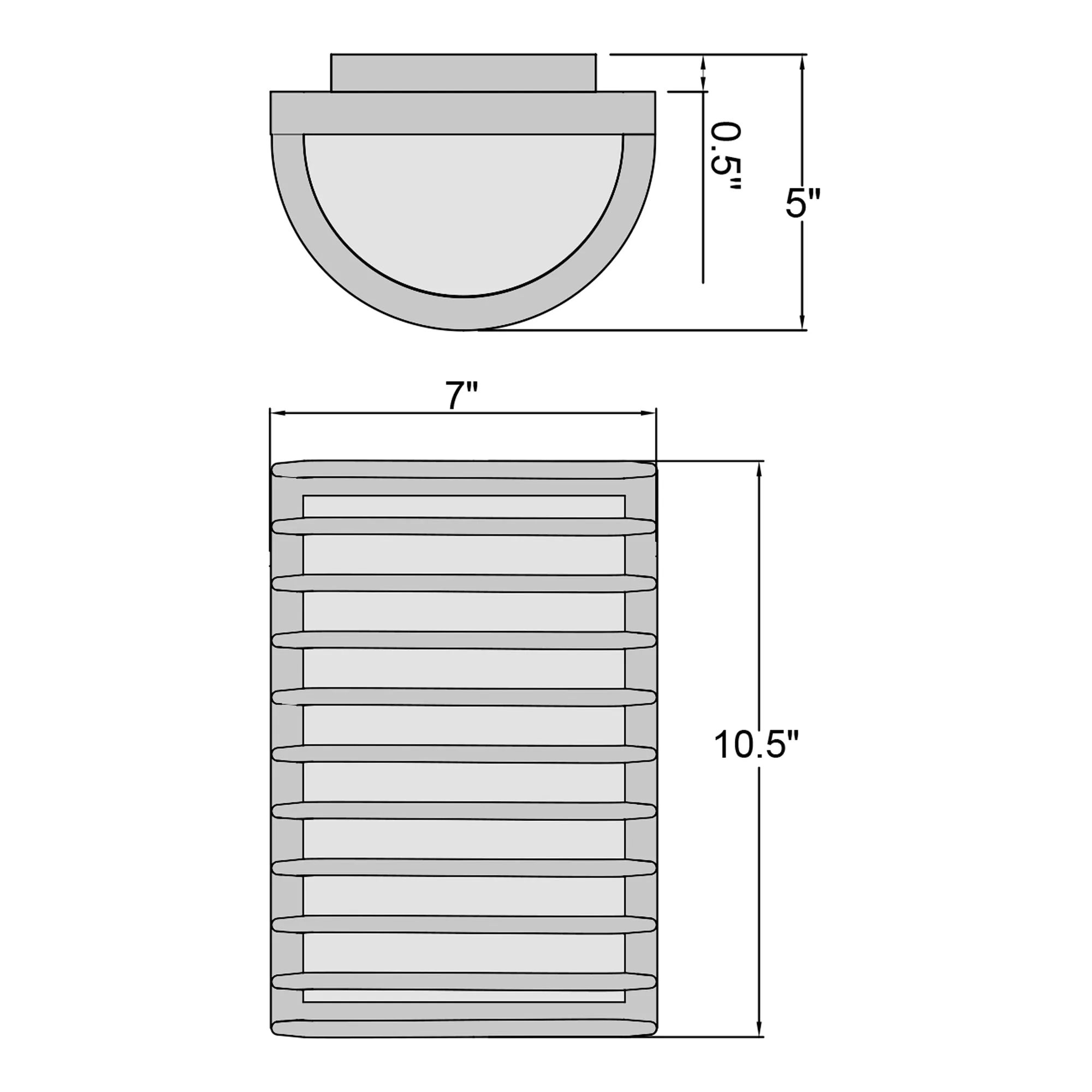 Bermuda 10.5 in Outdoor LED 1-Light Wall Mount Sconce