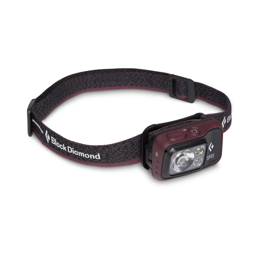 Black Diamond Spot 400 Black, Bordeaux Headband Flashlight