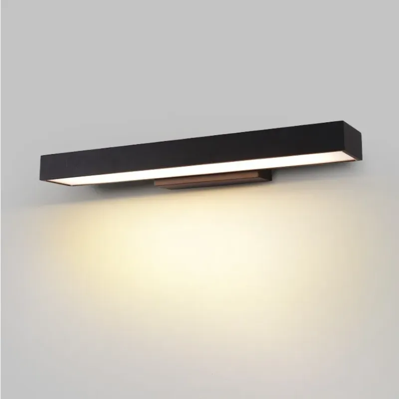 Black Long Strip Sconce Outdoor LED Lighting