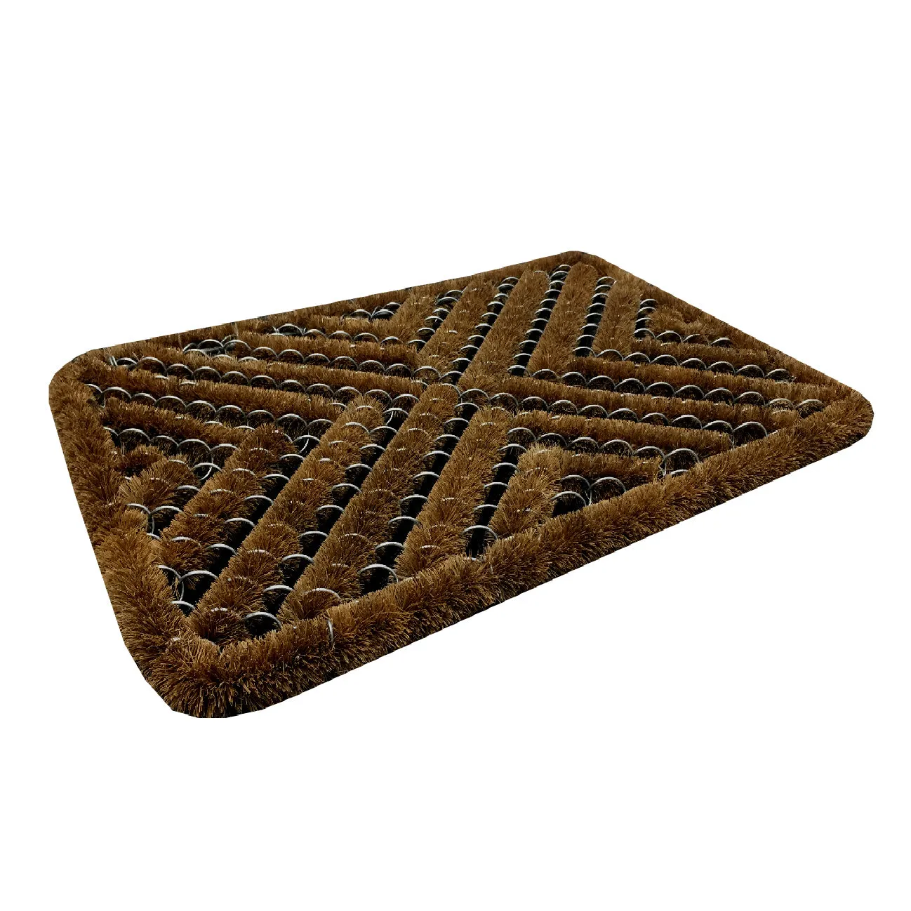 Boot Scraper Brush Door Natural Coir Mat