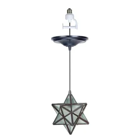 Brushed Bronze Moravian Star Instant Pendant Recessed Can Conversion Kit