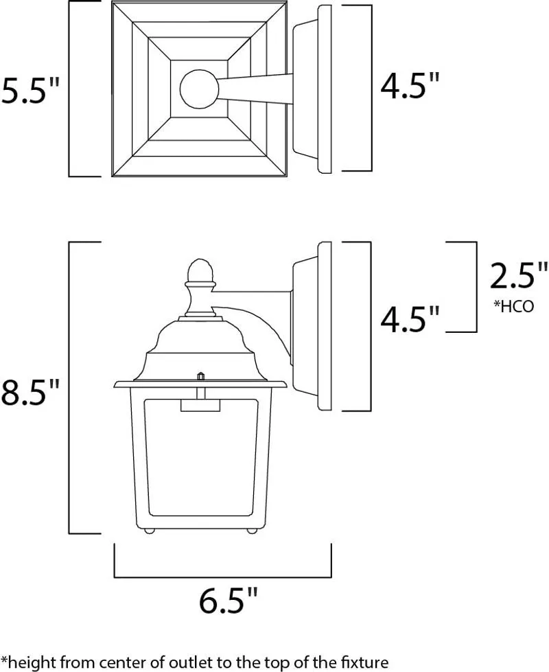 Builder Cast E26 8.5" Outdoor Wall Sconce