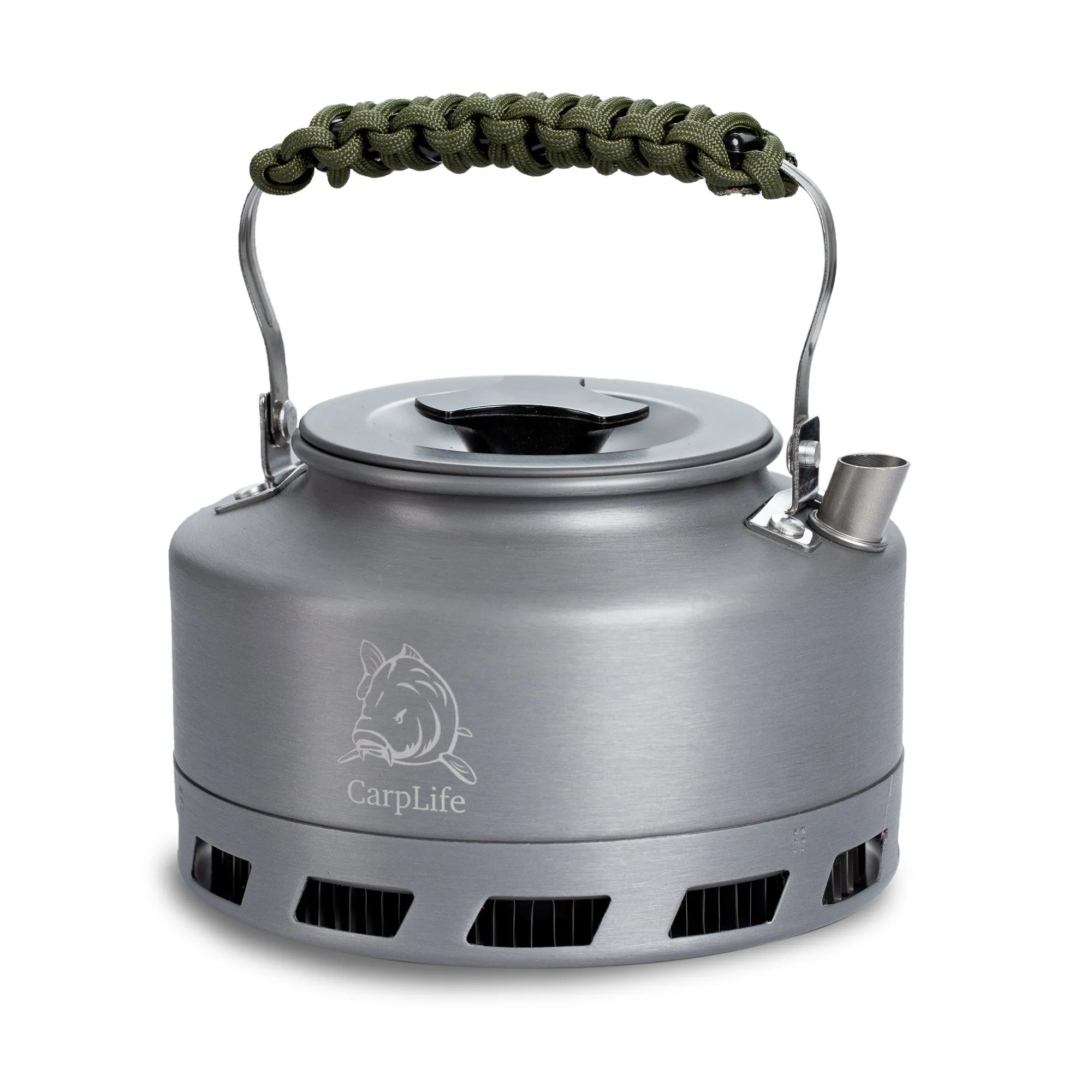 CarpLife Rapid Boil Kettle 1.1L - Black Paracord