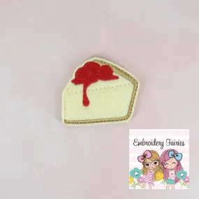 Cheesecake Feltie File - Cheesecake Embroidery Design - ITH Design - Digital File - Machine Embroidery Design - Candy Embroidery File -