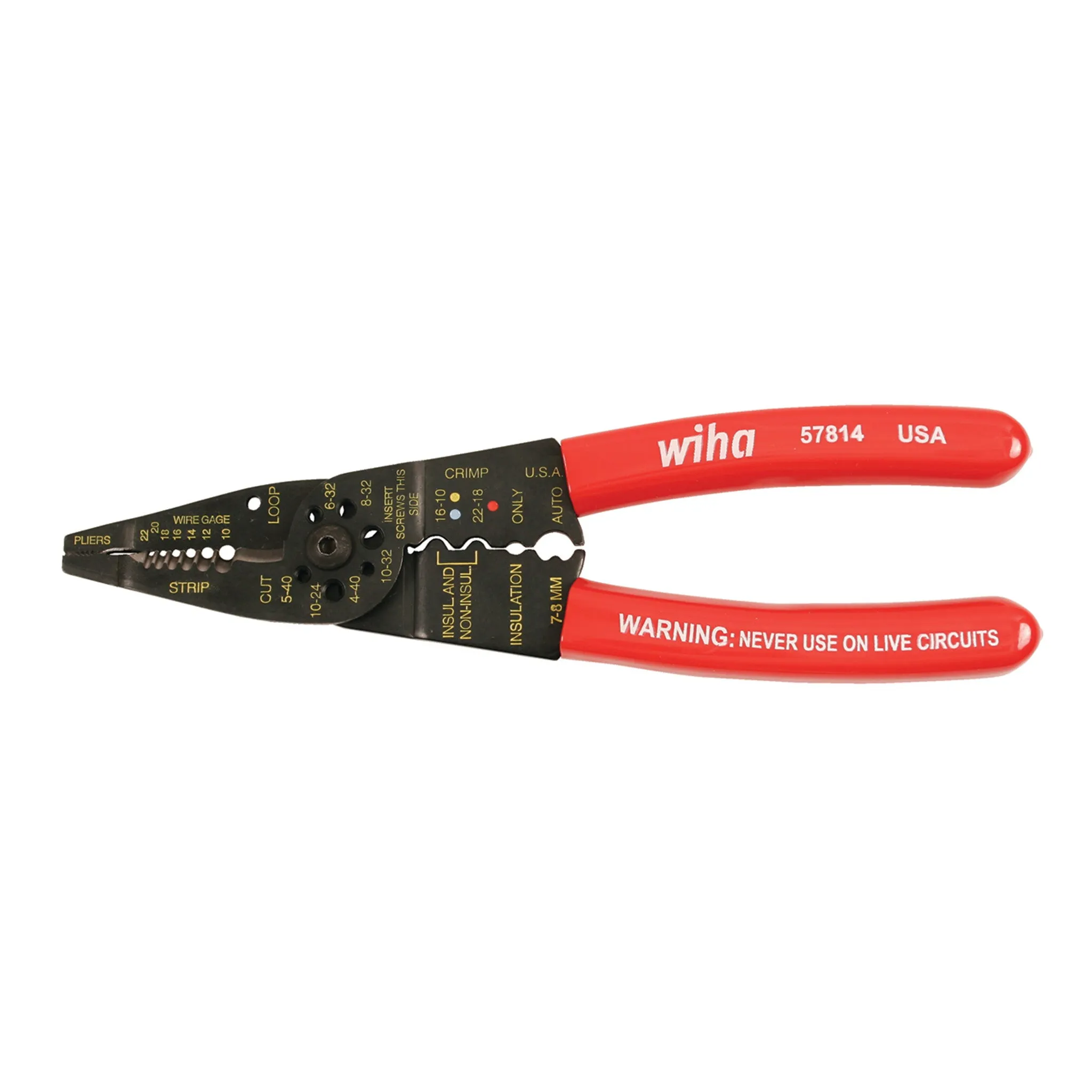 Classic Grip Wire Combination Strippers/Crimpers 8.25"