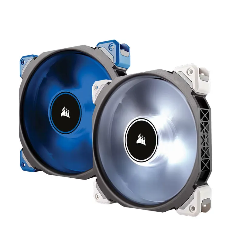 [CLEARANCE] CORSAIR ML140 Pro LED 140mm Desktop System Unit Cooling Fan with 2000 RPM Fan Speed, Magnetic Levitating Fan and Replaceable Rubber Dampers for PC Computer (White, Blue) | CO-9050046-WW CO-9050048-WW