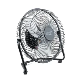 Comfort Zone 9" 3-Speed Floor Fan in Black