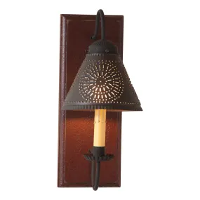 Crestwood Sconce in Plantation Red