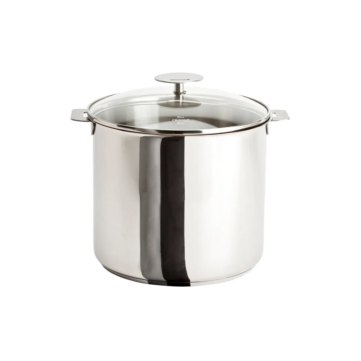 Cristel Casteline Removable Handle - 10 Qt. Stockpot w/Lid