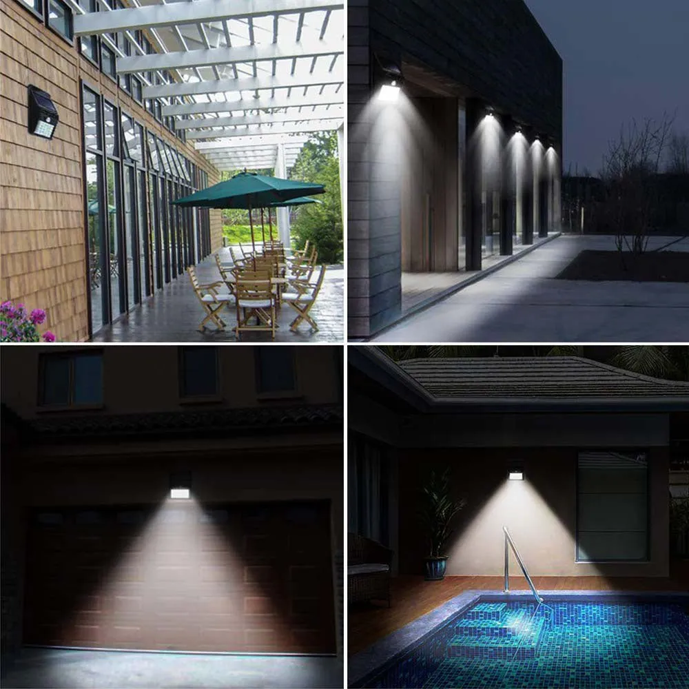 CRONY Solar Powered LED Wall Light 30 LED Motion Sensor led solar lights outdoor super bright house Outdoor Wall Light