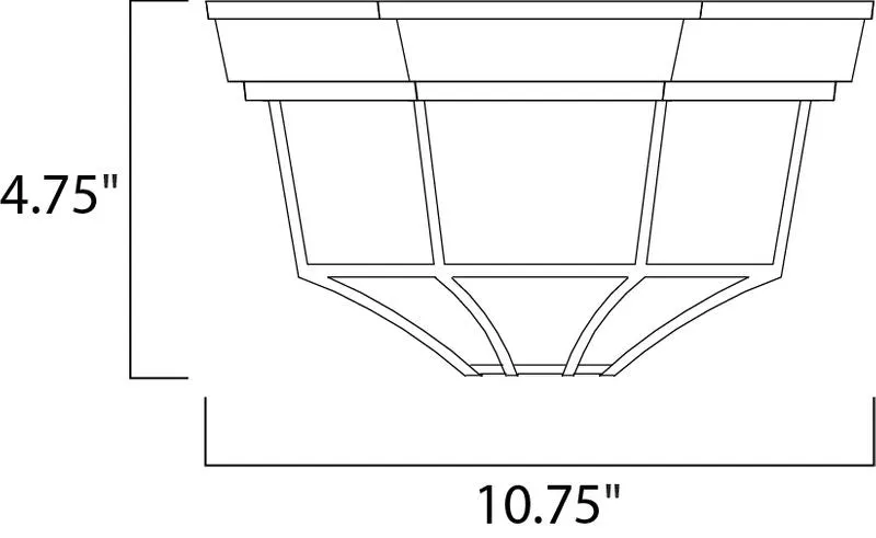 Crown Hill 10.75" Outdoor Flush Mount