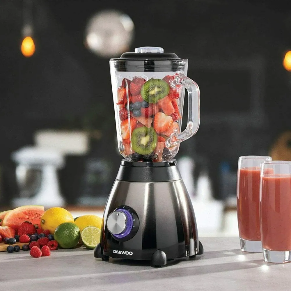 Daewoo Callisto 600W Glass Jug Blender - Black