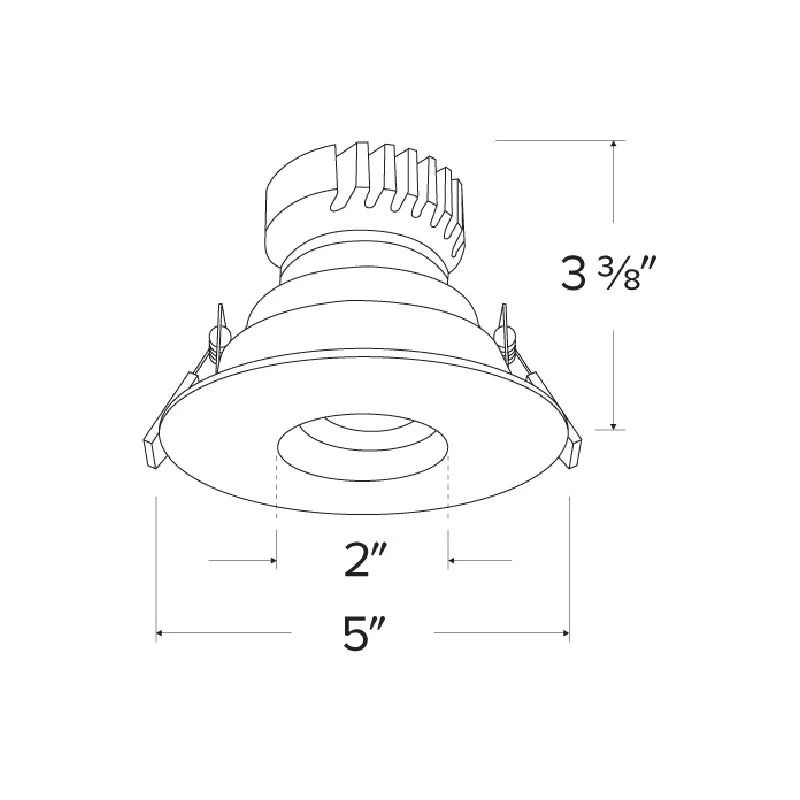 Elco EKCL4127 Pex 4" Round Adjustable Pinhole