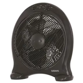 Euromatic Black 40cm Box Fan / 3 Speed Settings